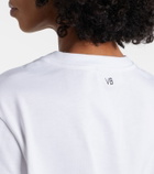 Victoria Beckham Printed cotton jersey T-shirt