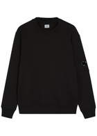C.P. Company Logo Cotton Sweatshirt Black