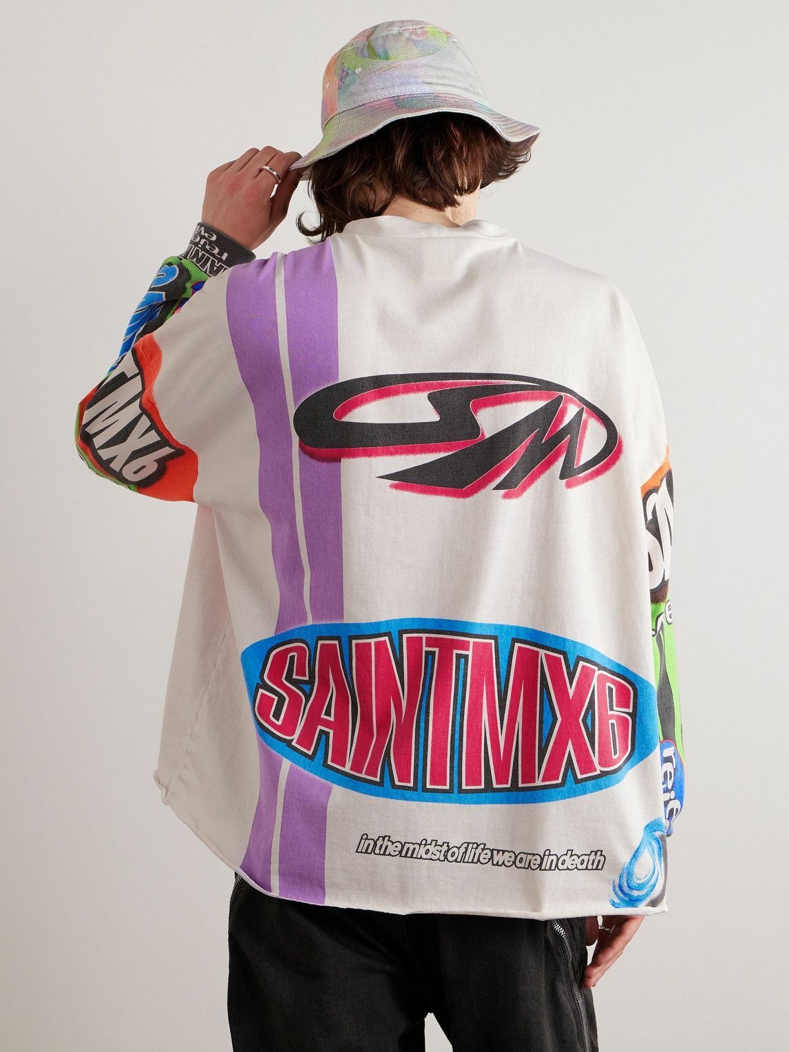 SAINT Mxxxxxx - Logo-Print Cotton-Jersey Sweatshirt