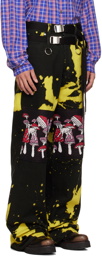 KIDILL Black & Yellow Poisonous Mushroom Jeans