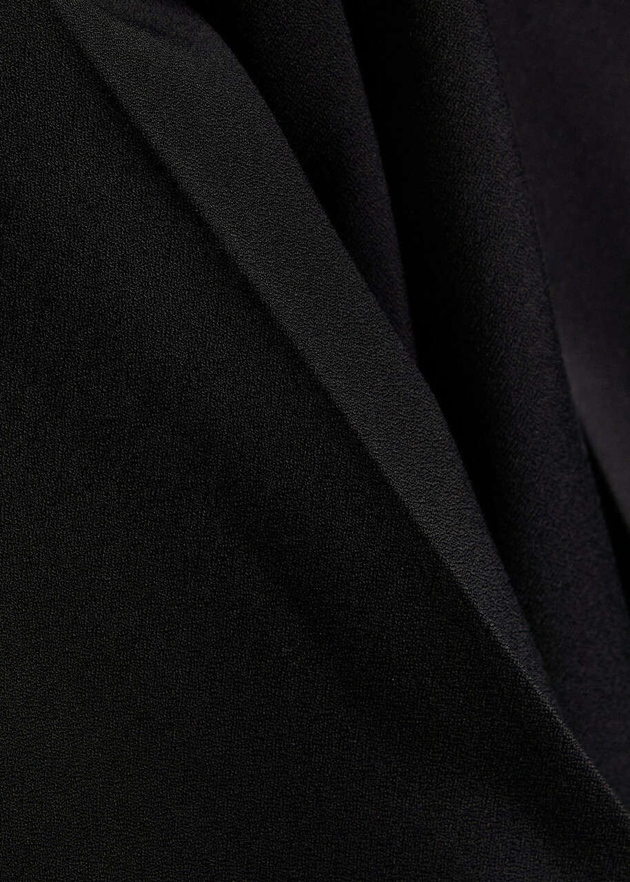 Joseph Aix Tapered Stretch-crepe Trousers Black