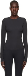 SKIMS Black Fits Everybody Long Sleeve T-Shirt