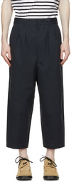 Comme des Garçons Homme Navy Cotton Canvas Trousers