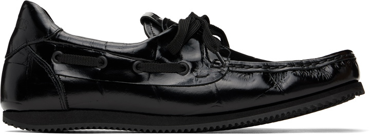 Photo: JACQUEMUS Black La Croisière 'The Batto' Loafers