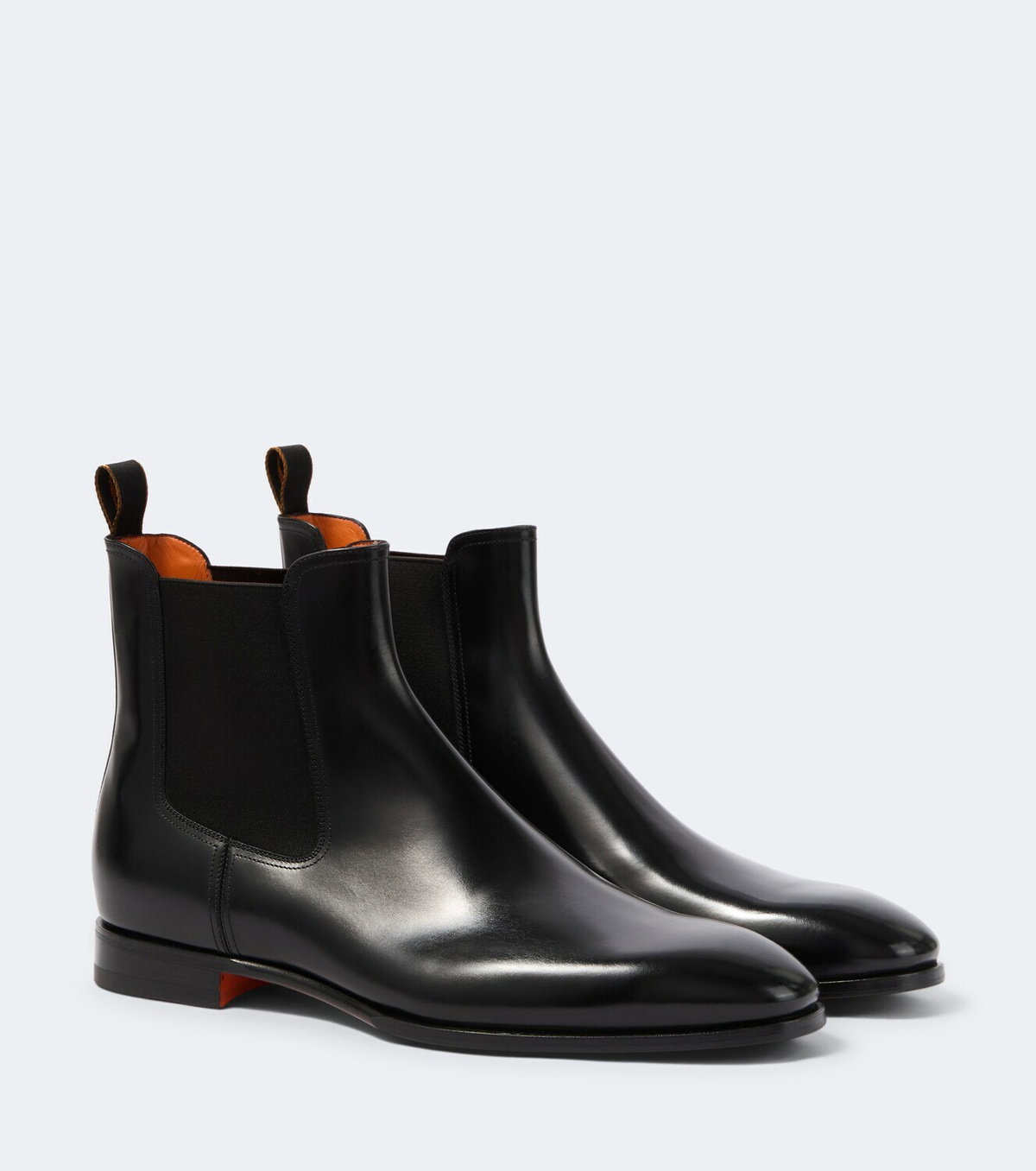 Santoni Leather Chelsea boots
