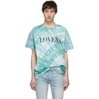 Amiri Blue Tie-Dye Lovers T-Shirt