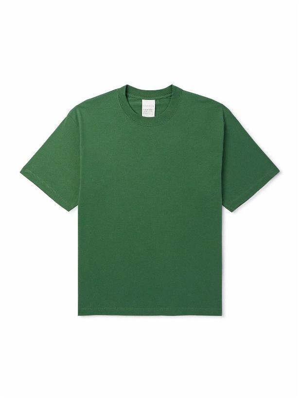 Photo: Stockholm Surfboard Club - Logo-Print Organic Cotton-Jersey T-Shirt - Green