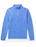 Peter Millar - Perth Printed Tech-Jersey Half-Zip Golf Top - Blue