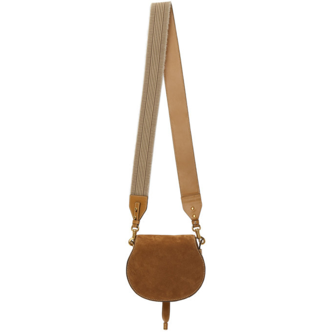 Marcie Suede Tote Bag in Brown - Chloe