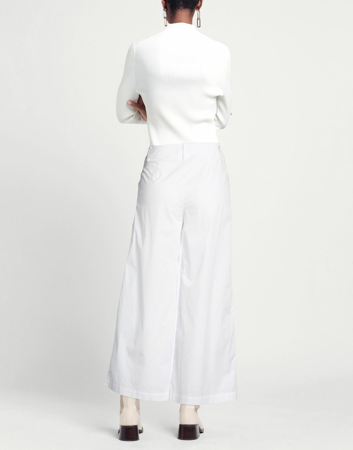 Alessia Santi Womens Pants in White