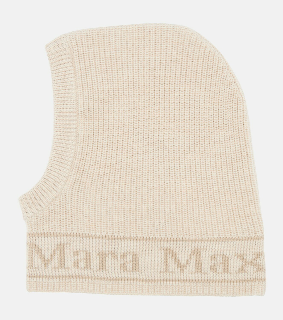 Max Mara Gong logo wool ski mask