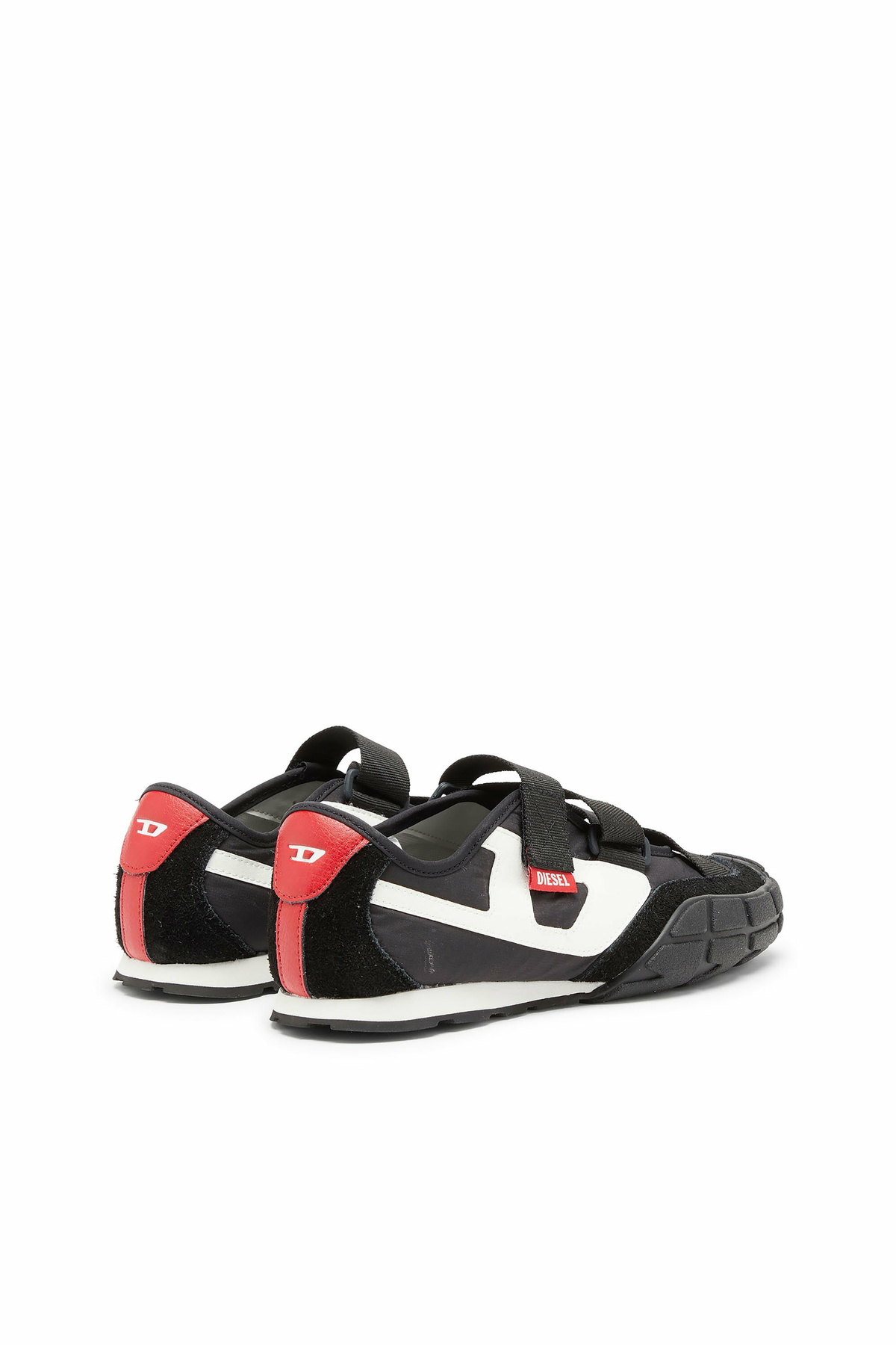 Diesel S-Pagodha-Tongue-free strap sneakers in ripstop - Sneakers Womens in Black
