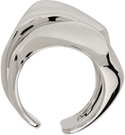 Alexander McQueen Silver Molt Stacked Ring