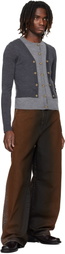 EGONlab Gray Illusion Layered Cardigan