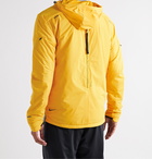 Nike Running - Run Division Dynamic Vent Logo-Print Shell Hooded Jacket - Yellow