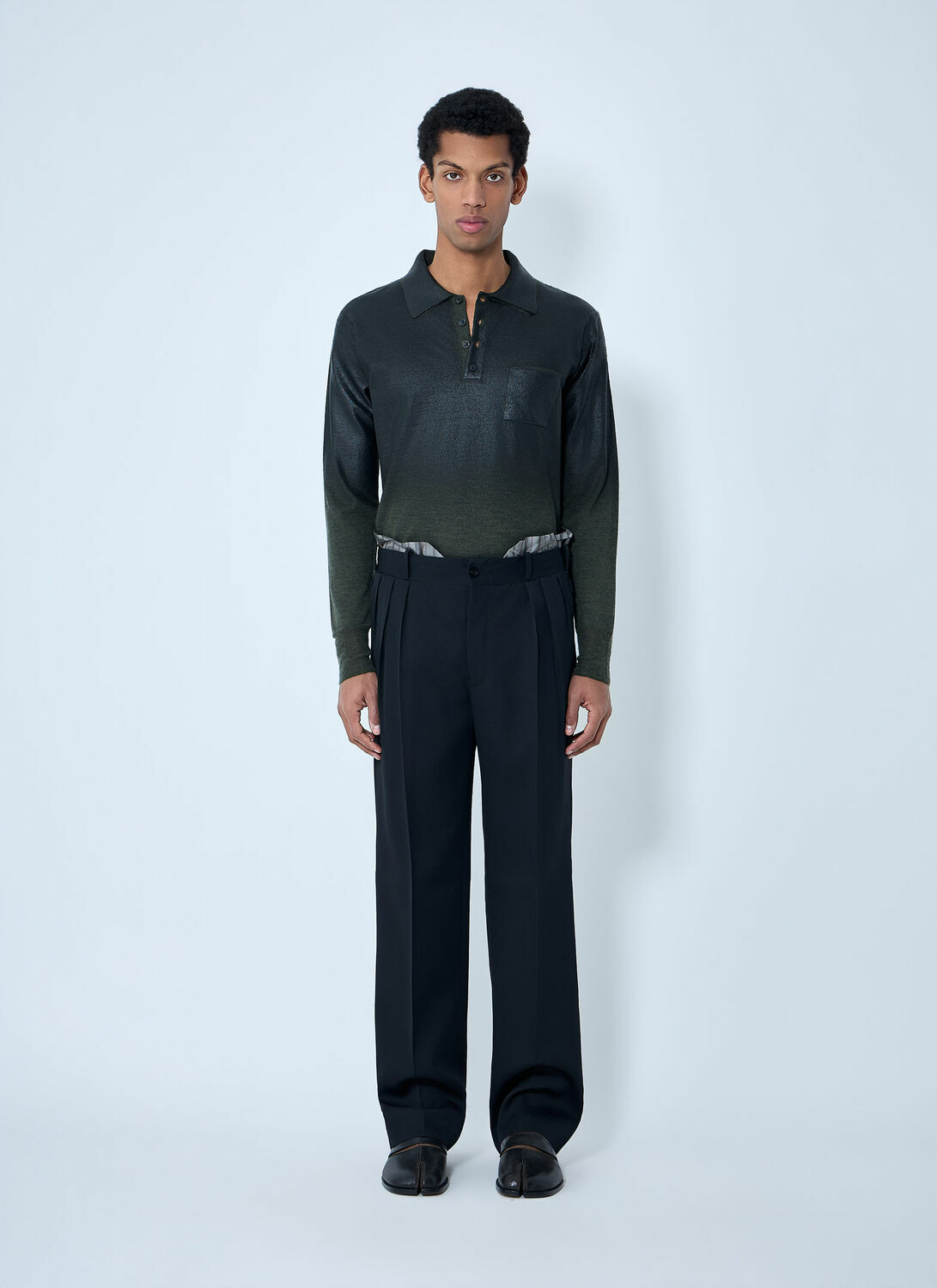 Maison Margiela Long Sleeve Polo Shirt