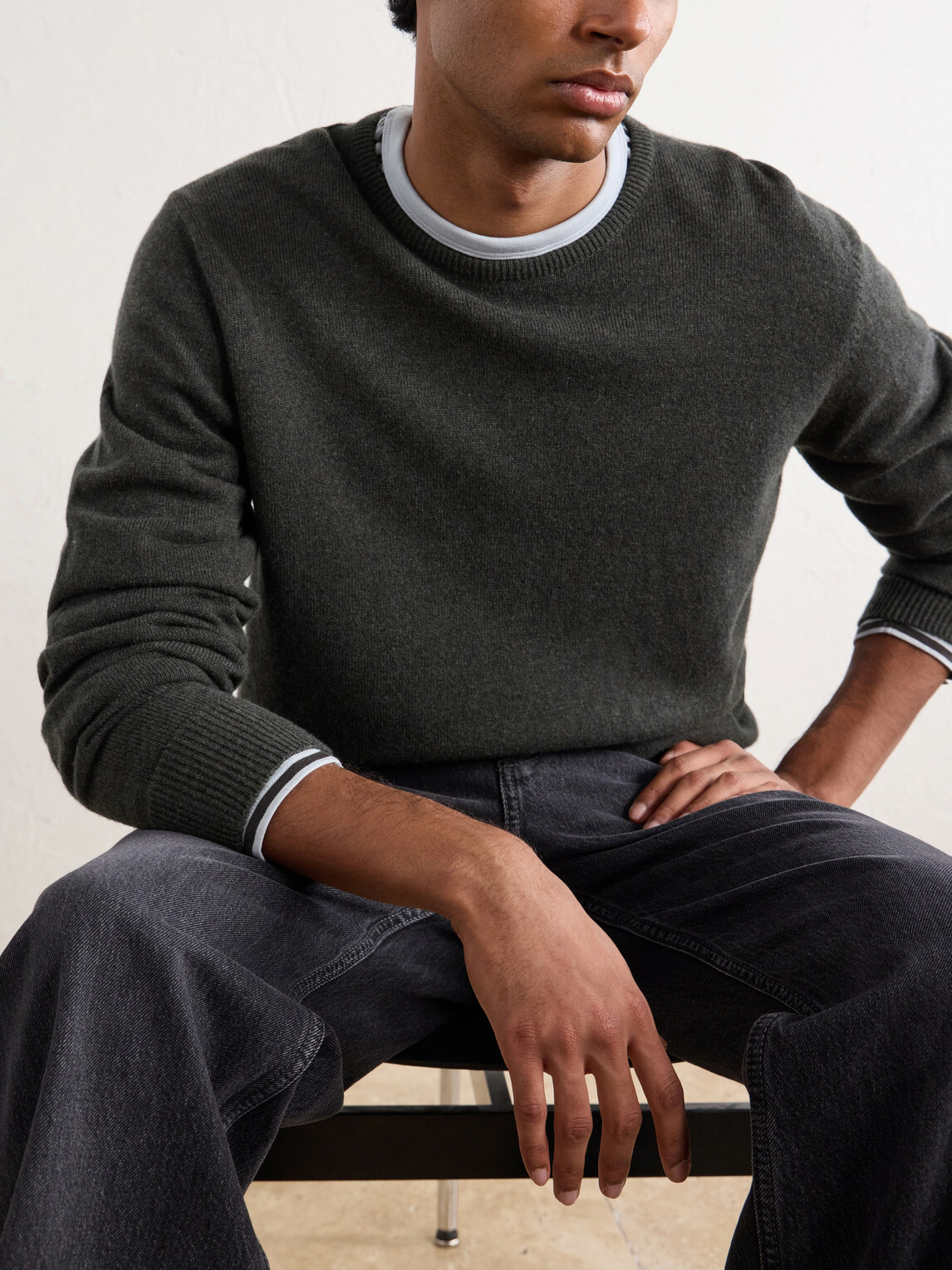William Lockie - Wool Sweater - Green