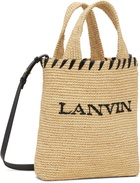 Lanvin Beige 'Lanvin' Nano Raffia Tote