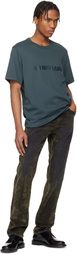 Helmut Lang Blue Logo T-shirt