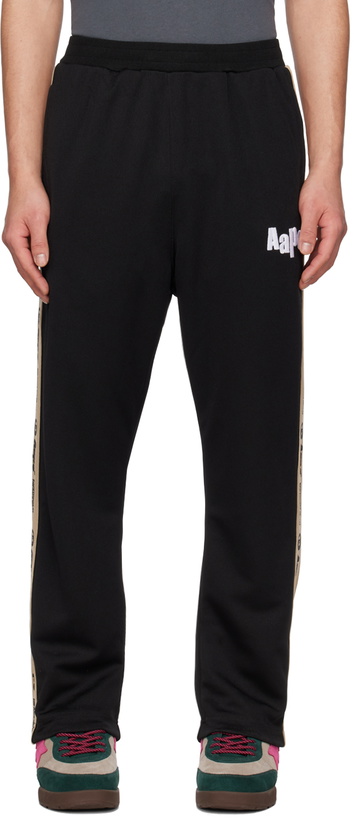 Photo: AAPE by A Bathing Ape Black Bonded Lounge Pants