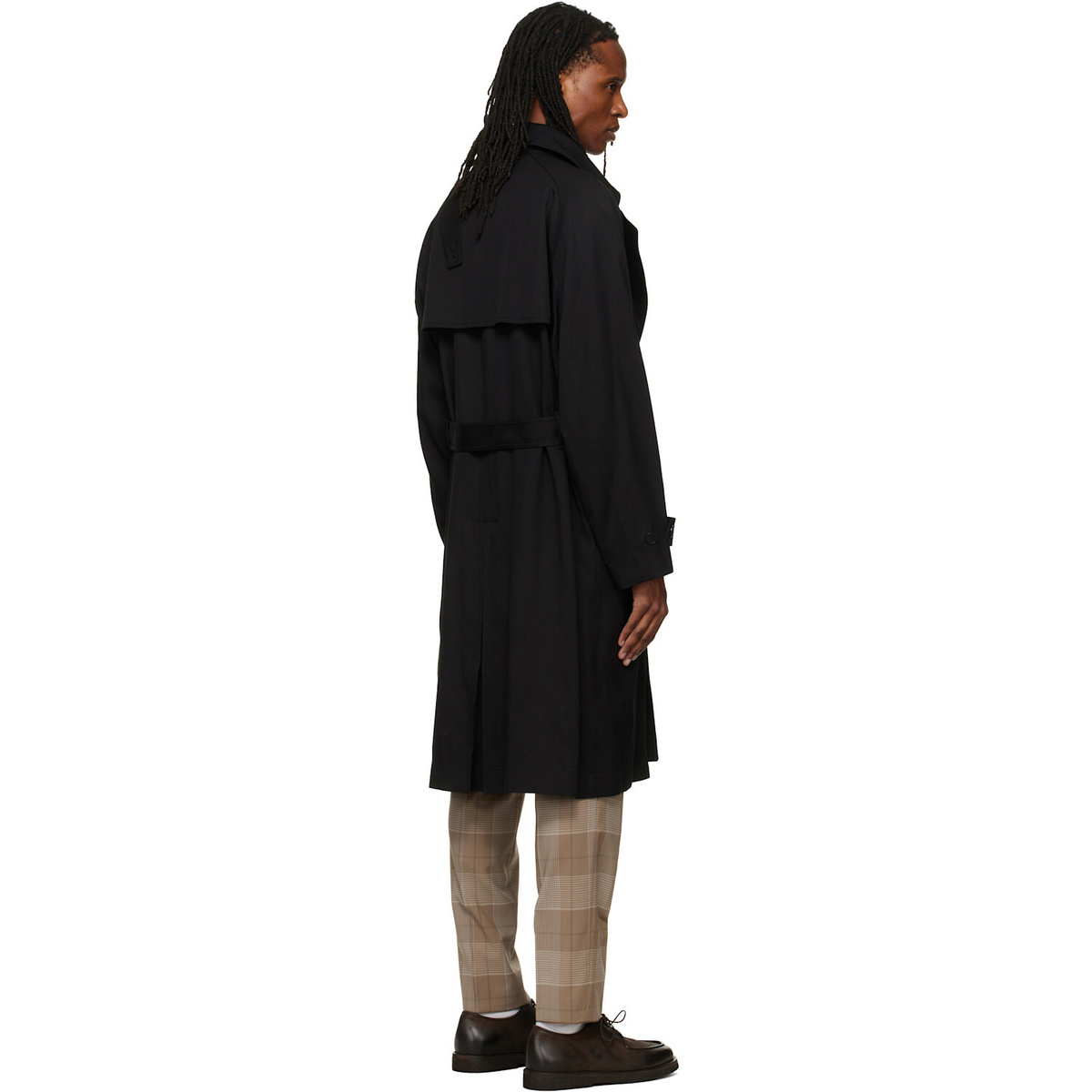 Hugo Black Belted Trench Coat