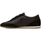 BOSS Brown Suede Trim Leather Sneakers