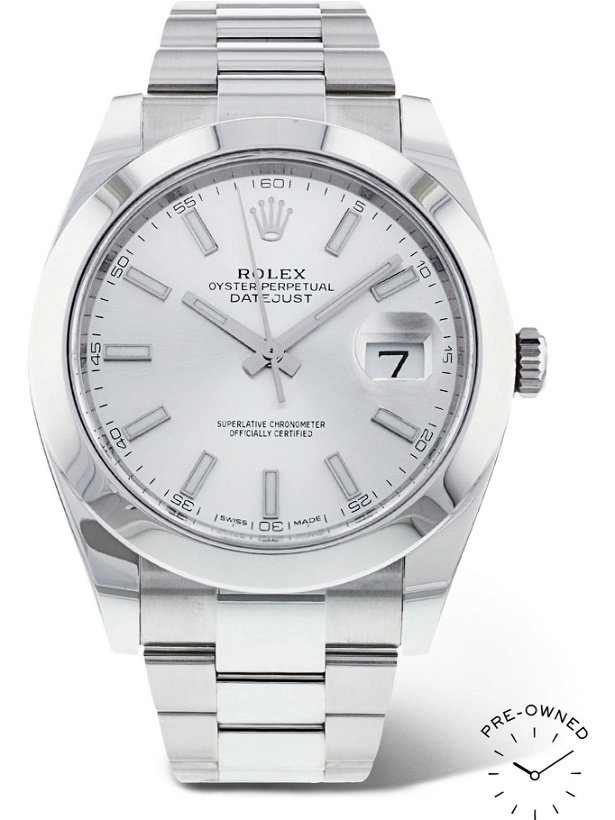 Photo: ROLEX - Pre-Owned 2017 Datejust Automatic 41mm Oystersteel Watch, Ref. No. 126300