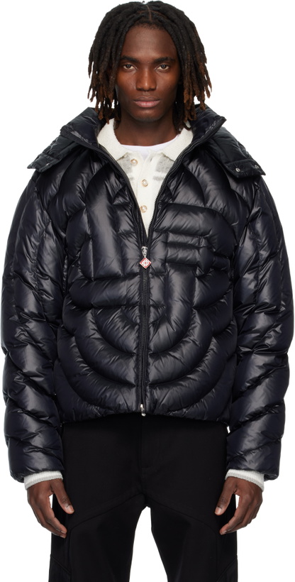 Photo: Casablanca Black Quilted Down Jacket