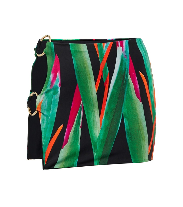 Photo: Louisa Ballou - Cutout printed miniskirt
