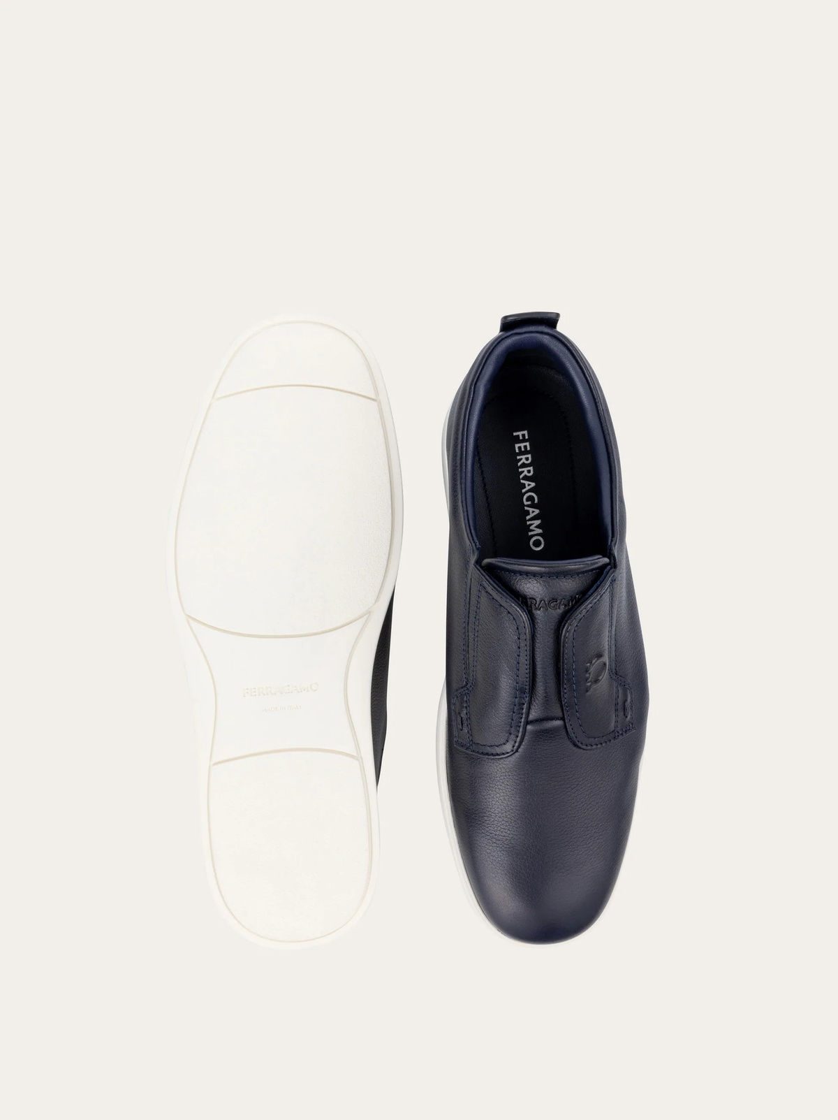 Ferragamo Mens Derby slip-on in Blue