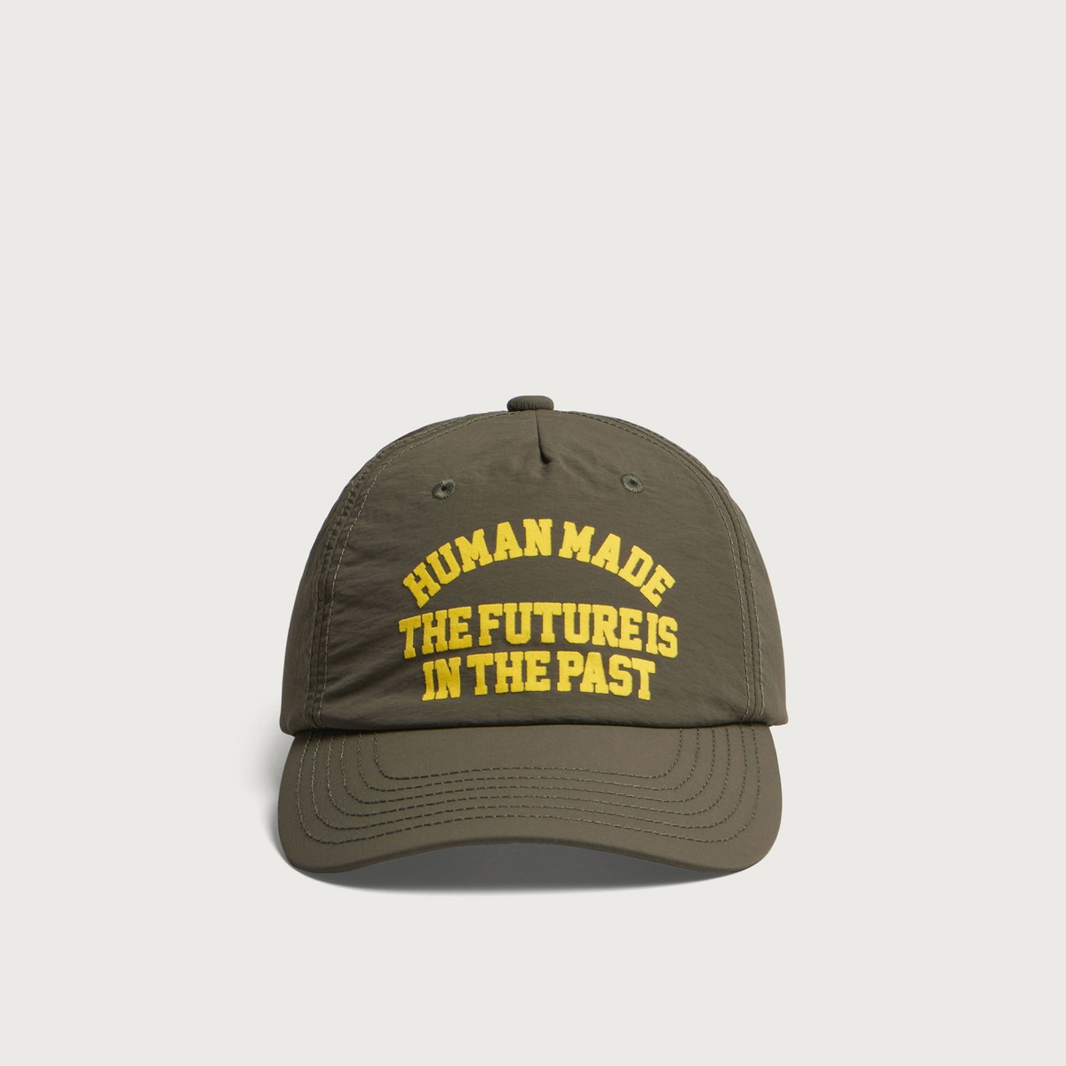 Human Made Men's 5 Panel Nylon Cap in Olive Drab