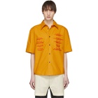 Chin Mens Yellow Love Intl. Short Sleeve Shirt