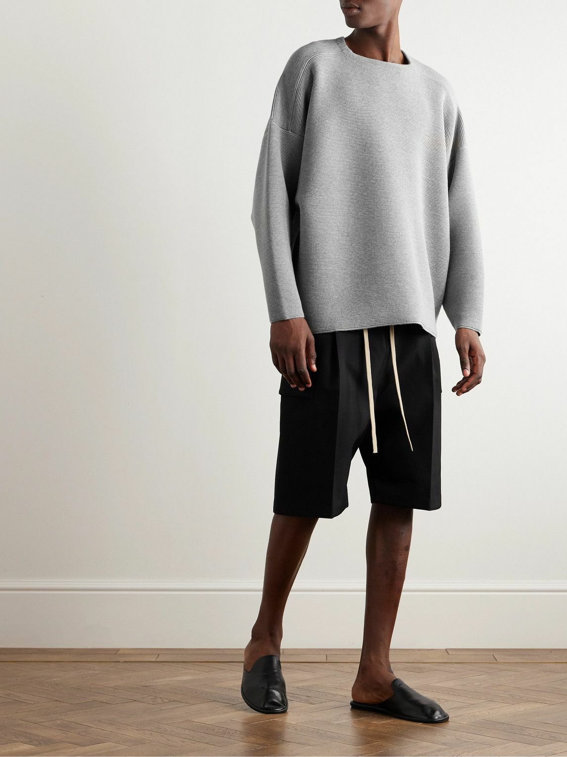 Fear of God - Ottoman Ribbed Wool Sweater - Gray Fear Of God