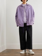 Acne Studios - Osearat Logo-Appliquéd Cotton-Blend Twill Overshirt - Purple