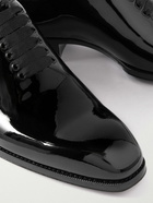 TOM FORD - Elkan Whole-Cut Patent-Leather Oxford Shoes - Black