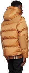 Burberry Tan Quilted Down Jacket