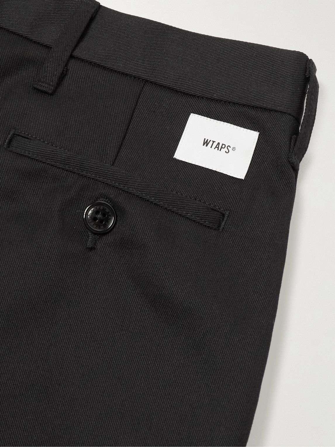 WTAPS - Crease Straight-Leg Twill Trousers - Black WTAPS