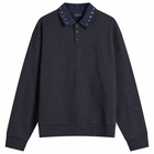 Dime Men's Wave Rugby Sweatshirt in Navy