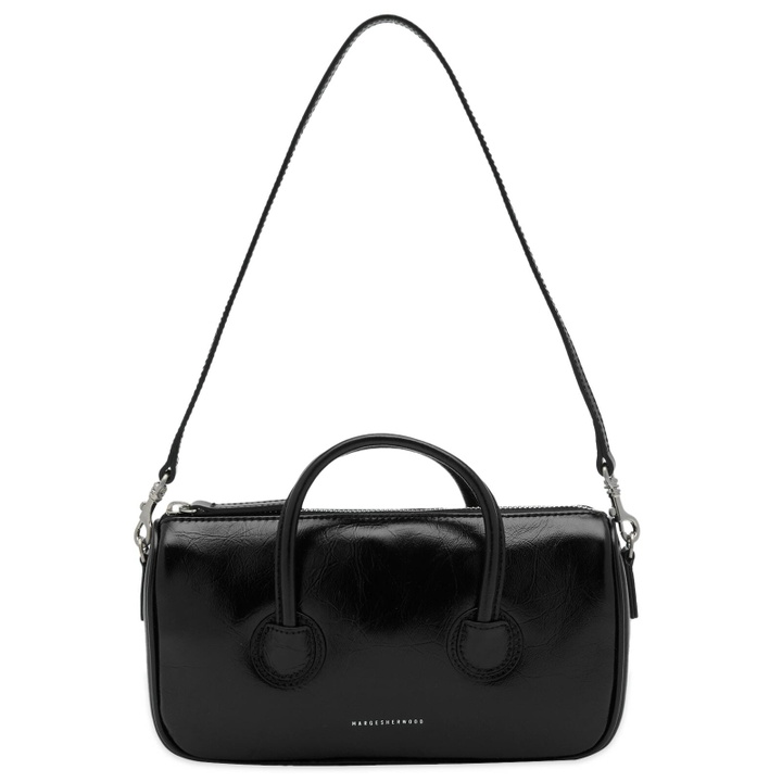 Photo: MARGE SHERWOOD Women's Zipper Small Bag in Black Crinkle 