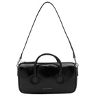 MARGE SHERWOOD Women's Zipper Small Bag in Black Crinkle 