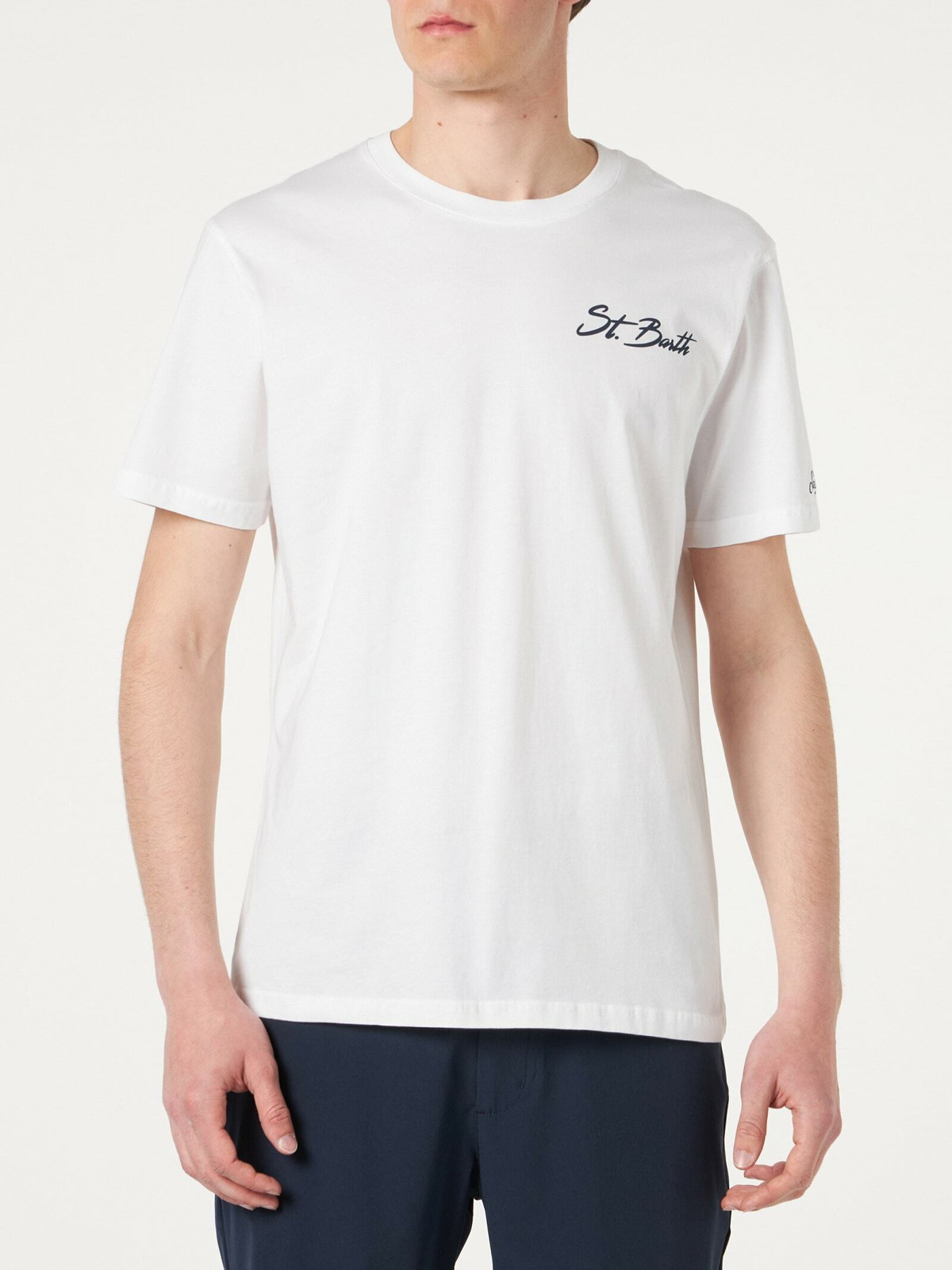 【関税&送料込】MC2 Saint Barth T-shirts and Polos Boy cotton t-shirt with King of St. Barth terry patch – MC2