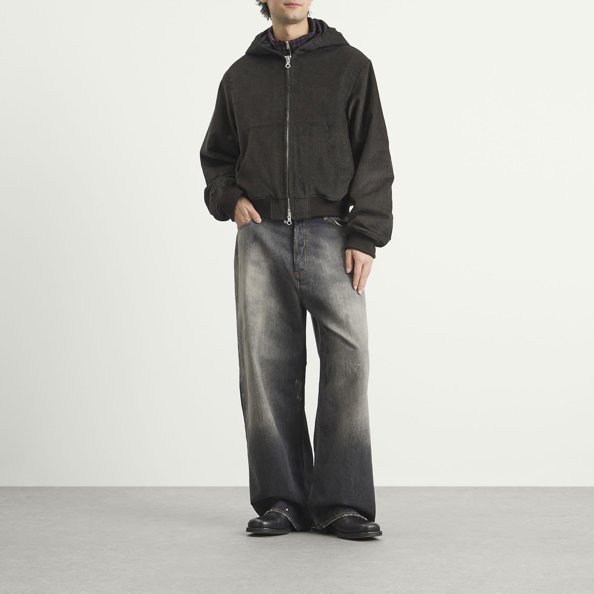 Acne Studios Men's 2023 Trafalgar Wide Leg Jeans in Black Acne Studios