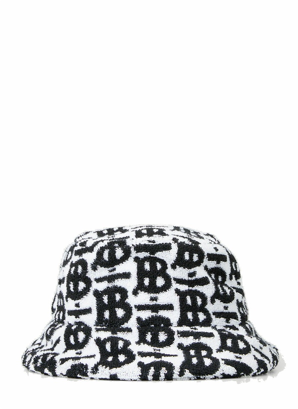 Photo: TB Toweling Bucket Hat in Black And White