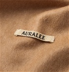 Auralee - Fringed Camel Hair Scarf - Brown