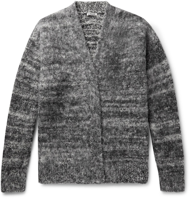 Photo: Auralee - Wool-Blend Cardigan - Gray