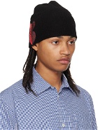 UNDERCOVER Black Embroidered Beanie