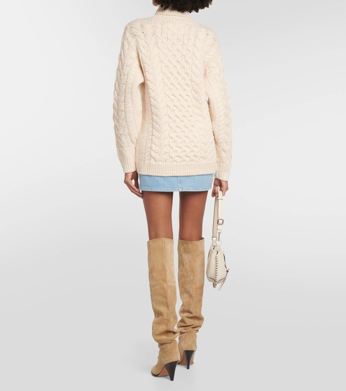 Marant Etoile Jade cable-knit turtleneck sweater Isabel Marant Etoile