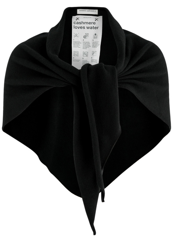 Photo: Extreme Cashmere N°150 Witch Cashmere-blend Scarf - Black - One Size