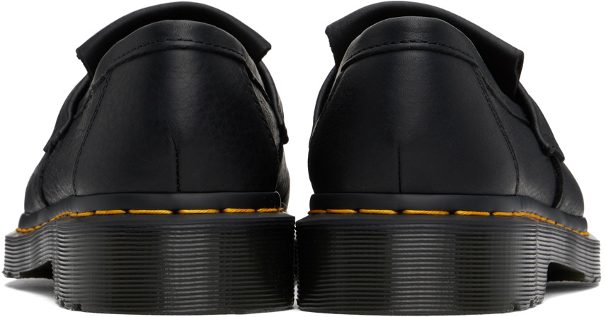 Dr. Martens Black Adrian Yellow Stitch Loafers Dr. Martens display picture 1