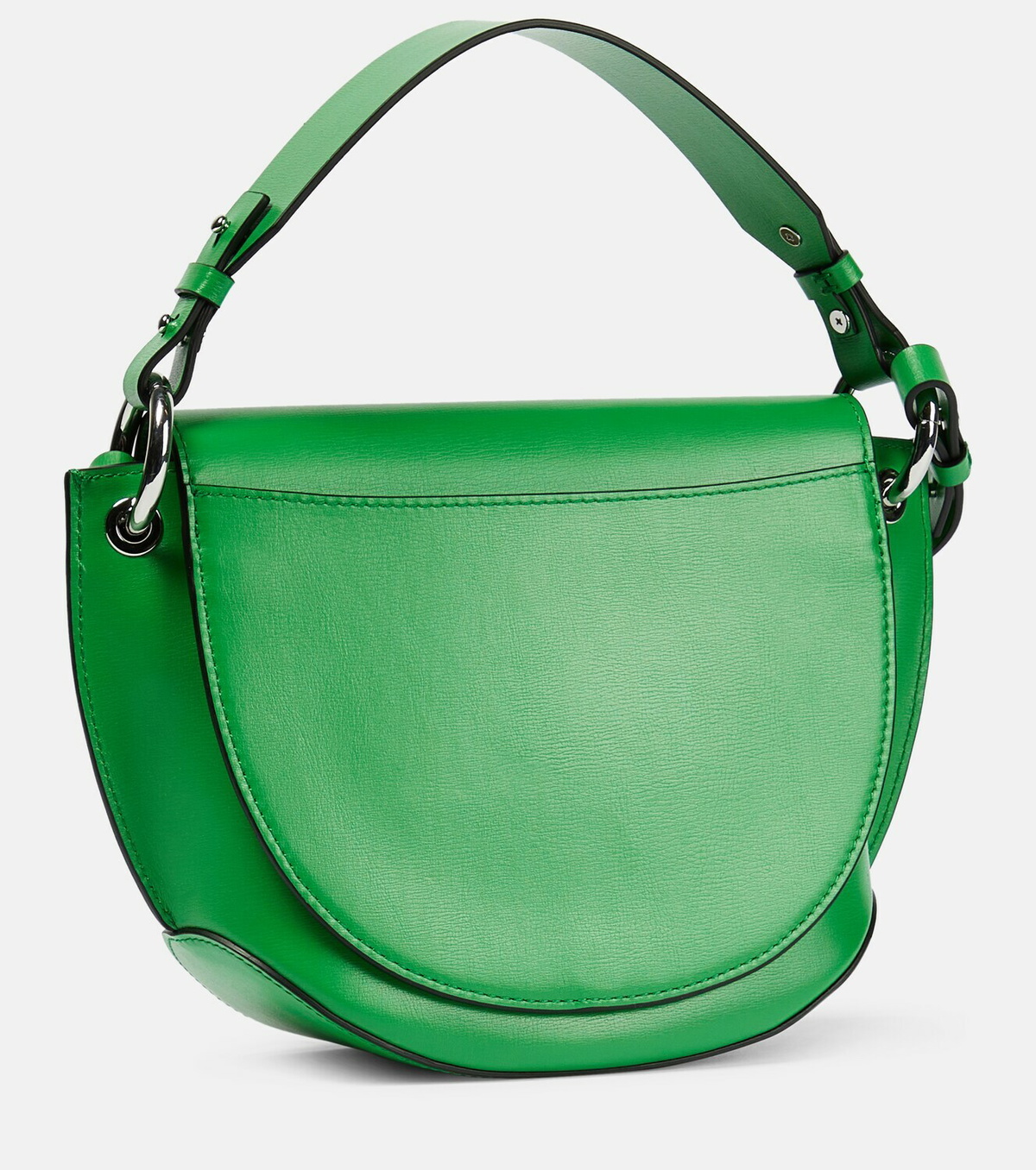 Ganni - Banner Saddle leather crossbody bag GANNI